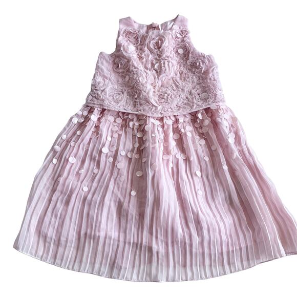 Billieblush Girls Pink Sequence Chiffon Fancy Party Dress size 2 - Picture 1 of 8